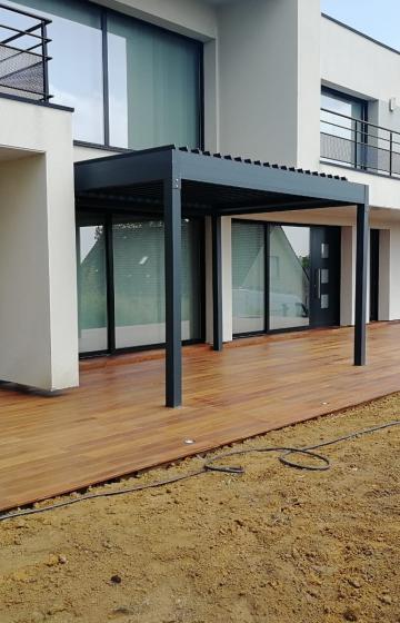 Création de terrasse en bois exotique à Jouy-Lès-Reims 51390 ( 51 secteur Marne ).