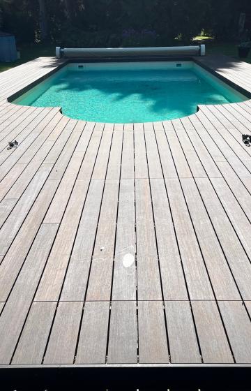 terrasse en bois piscine Marne 51