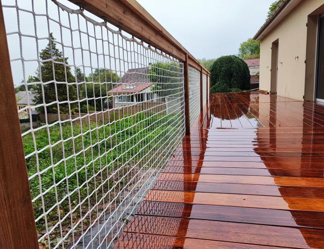 terrasse en bois sur pilotis Seine et Marne