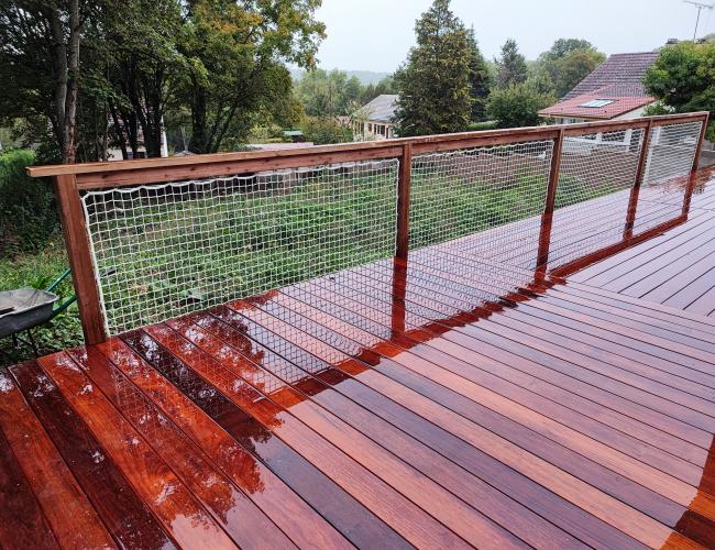 terrasse en bois sur pilotis Seine et Marne