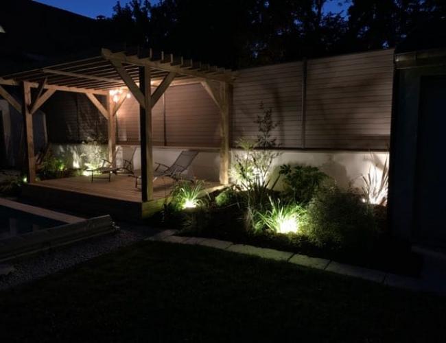 Pergolas et terrasse en pin Villiers Allerand 51500 ( 51 secteur Marne ).