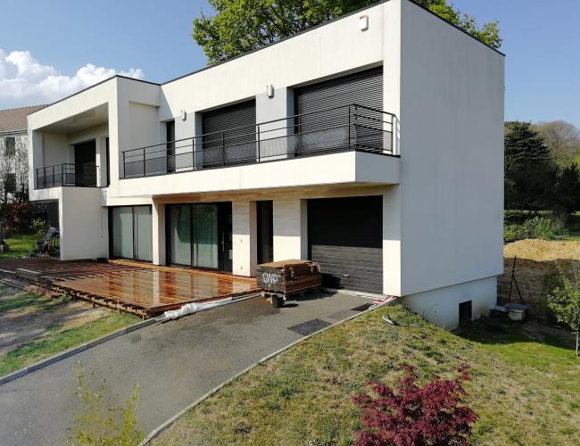 Création de terrasse en bois exotique à Chenay 51140 ( 51 secteur Marne ).