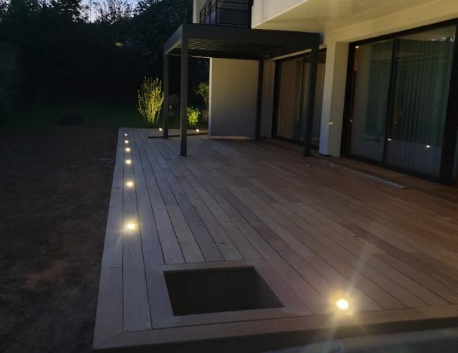 Création de terrasse en bois exotique à Sacy 51500 ( 51 secteur Marne ).