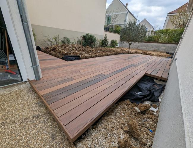 terrasse bois composite pilotis secteur Marne 51