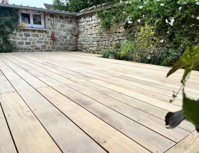 pose de terrasse en bois exotique Secteur Epernay 51